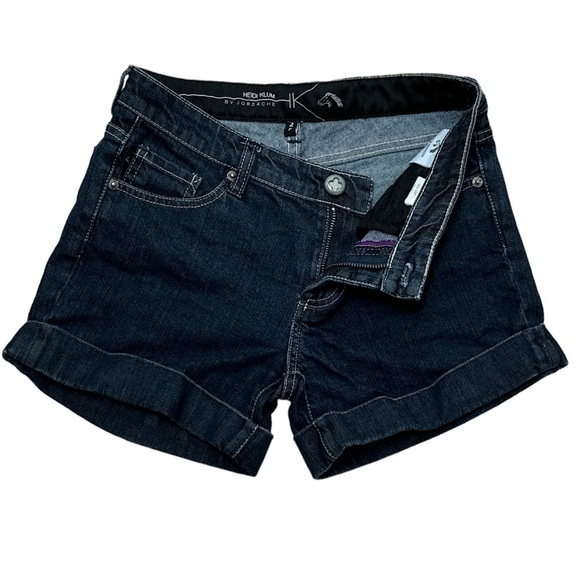 Heidi Klum by Jordache Cuffed Blue Denim Shorts, size 27 - Picture 2 of 9